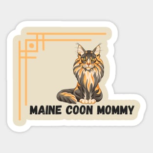 Maine coon mom Sticker